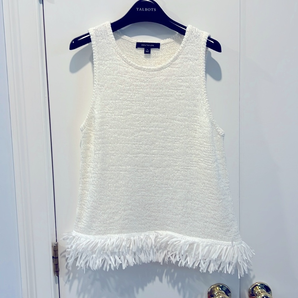 Ann Taylor fringe top - Picture 2 of 5